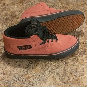 Vans Half Cab Rose/Black Suede Sneakers (Unisex)